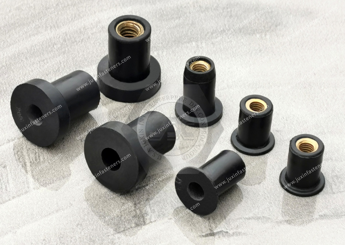 Elastic – Fasteners for vibrating components, Vibration damping characteristics