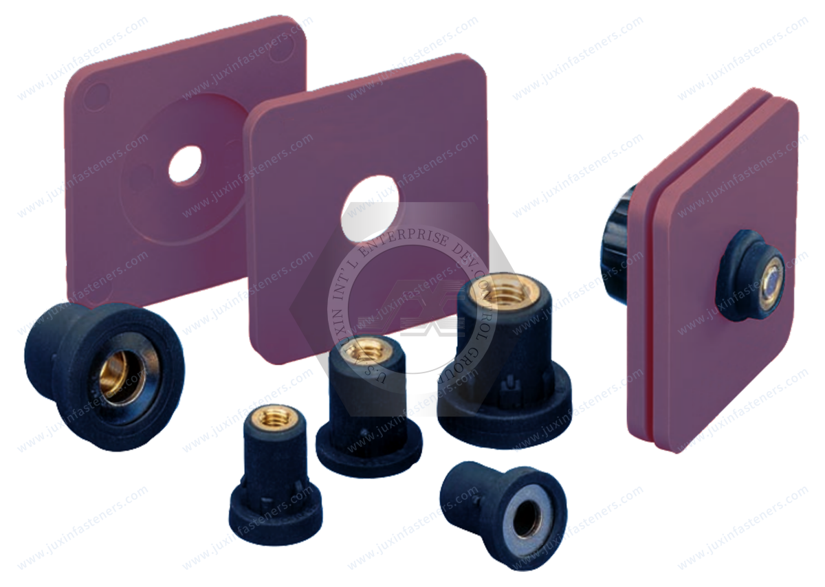 Elastic – Fasteners for vibrating components, Vibration damping characteristics