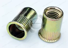 Thin Head Open end  Round Body Knurled Blind Rivet Nuts