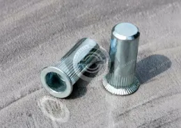 Countersunk Head Closed End  Round Body Knurled Blind Rivet Nuts—Closed End