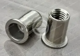 Flat Head Open end  Round Body Plain Blind Rivet Nuts—Open End