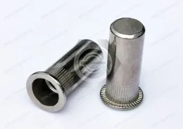 Flat Head Closed end Round Body Knurled Plain Blind Rivet Nuts—Closed End