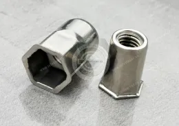 Thin Head Open end Part Hexagonal body Blind Rivet Nuts—Open End