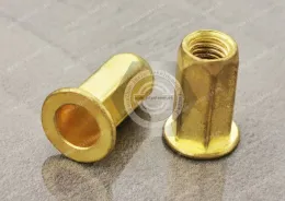 Flat Head Open Full Hexagonal Body Blind Rivet Nuts—Open End