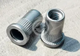 High Flat Head Open end knurled body Blind Rivet Nuts—Open End