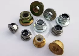 Metric Medium-Strength Steel Nylon-Insert Flange Locknuts