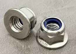 Metric Stainless Steel Nylon-Insert Flange Locknuts