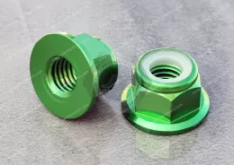 Aluminium Nylon-Insert Flange Locknuts