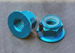 Aluminium Nylon-Insert Flange Locknuts