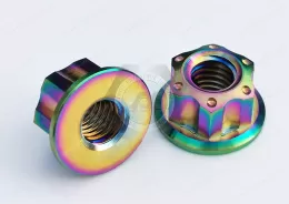 High-Quality Color Plated M6 Titanium Alloy Motorcycle nut