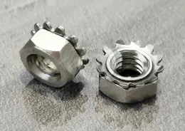 Stainless Steel Locknuts with External-Tooth Lock Washer