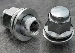 Wheel nut with short guide shank - K