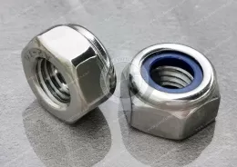 Stainless steel hexagon nylon nuts( with non-metallic insert)-Style 2