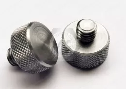 Stainless Steel Low-Profile Knurled-Head Thumb Screws