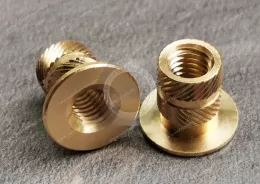 M6 Brass Tapered Heat-Set Inserts for Plastic