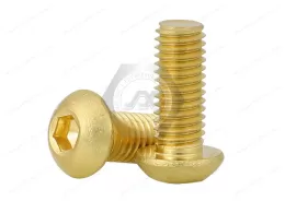 Brass Button Head Hex Drive Screws