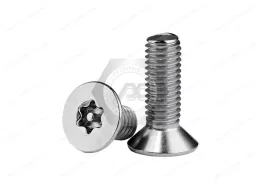 Stainless steel Tamper-Resistant Torx Flat Head Screws