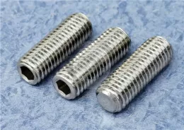 Hexagon Socket Set Screws with Flat Point and Stainless Steel Flat-Tip Set Screws