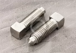 Stainless steel Square-Head Extended-Tip Set Screws and Square Set Screws with Long Dog Point