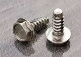 Carbon steel Hexagon flange head tapping screws for plastic locking thread