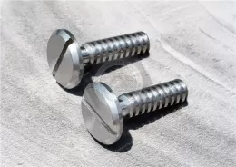 Stainless Steel Slotted Pan Head Screws with Large Head and Lock Screws for Removable Drill Bushings