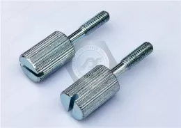 Slotted Narrow Knurled-Head Thumb Screws