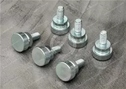 Metric Steel Low-Profile Knurled-Head Thumb Screws