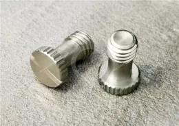 Slotted Stainless Steel Low-Profile Knurled-Head Thumb Screws