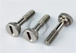 Slotted Steel Low-Profile Knurled-Head Thumb Screws