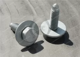 Surface treatment Dacromet hexagonal combination bolt with large flat washer