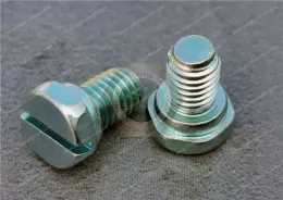 Steel Hex Head Slotted Screws for Metal