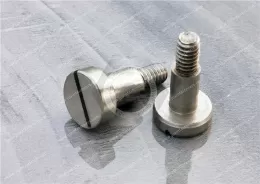 Metric Slotted Low-Profile Stainless Steel Shoulder Screws