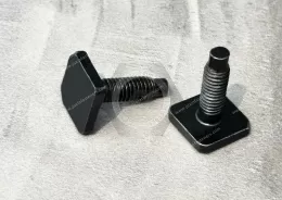 High-Strength Grade 8 Steel Square Head Screws For Automotive, JX-21JG452-M6-15-15-L20-ST, CNC carbon steel machined parts square head guide screw, application auto parts system parts: brake master pump, brake sub-pump, vacuum booster, brake pedal assembl