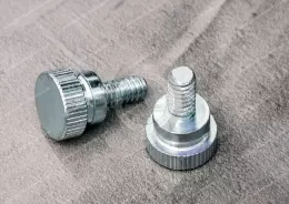 JX-21JG152-024-9-ST, Metric Steel Low-Profile Knurled-Head Thumb Screws, Surface treatment ROHS environmental protection color zinc