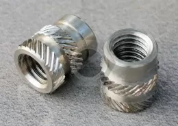 JX-21ZXG188-M5-D7.2-SS, Stainless steel Knurled insert fasteners for plastic nuts