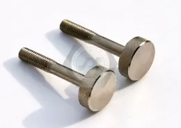 Stainless Steel Low-Profile Knurled-Head Thumb Screws, JX-21QLS347-M6-ST