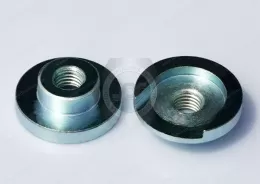 JX-21JG416-M8-D28-11.2-ST, CNC carbon steel machining parts non-standard round nuts, surface treatment electroplating environmental protection ROHS color zinc, audio equipment, spotlight manufacturing, intelligent appliances, smart home production, and ma