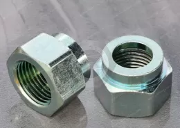 Low-Strength Steel Coupling NutsJX-22CNC543-M20-6-ST, surface treatment electroplating environmental protection ROHS color zinc