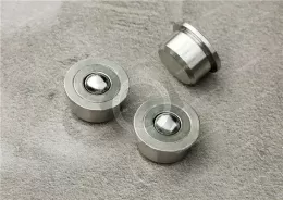 Press-in Stainless Steel Positioning Stepless Bright Body Bumper Ball Threadless Ball Spring Ball PlungerUniversal Ball Bullseye Wheel Bearing Ball Roller ZC440 Stainless Steel Bead Roller