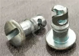 Carbon steel quarter-turn fasteners screws color zinc