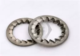 Serrated lock washers internal teeth