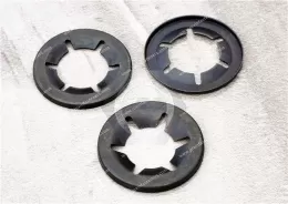 Star push fastener for metric standard circular shaft&Push-on Washers for Imperial Round Shaft - steel