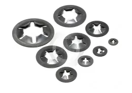 JISB1216 Cap Nuts(D-Type)&Push-on Washers for Imperial Round Shaft - Steel