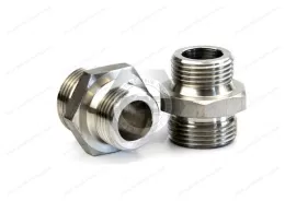 Q805 Sleeve type taper thread through joint body&24° Cone connectors - Union