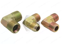 Q808 Sleeve type taper thread right angle joint body&24° Cone Connectors - Male - Body