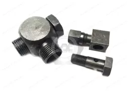 Q817 Clamping sleeve type articulated joint body&24° Cone Connectors - Angle Swivel Screw Connector