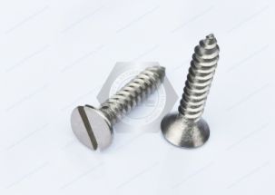What is a slotted flat-head screw?