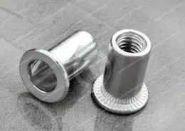 Flat Head Open  Round Body Plain Blind Rivet Nuts—Open End