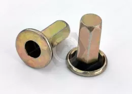 Flat Head Open end Full Hexagonal body Blind Rivet Nuts—Open End, Pressure tight - blind rivet nut with sprayed seal